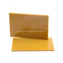 Tablero de fibra de vidrio laminado de resina epoxi amarillo 3240 de 3 mm